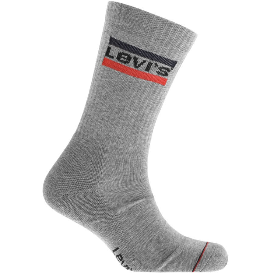 Alternative Image for ProductLevis Regular Cut 2 Pack Socks Grey2
